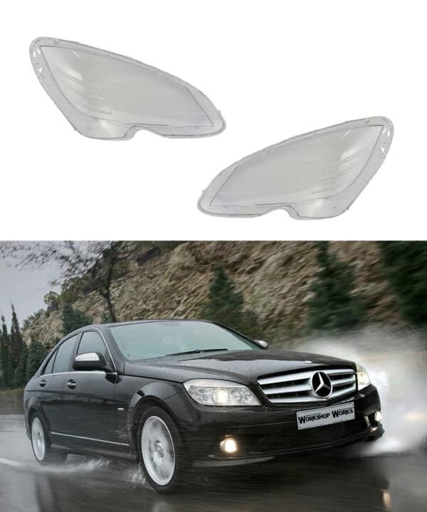 Mercedes-Benz C-klasė W204 (2007-2011) PRIEKINIŲ ŽIBINTŲ STIKLAI